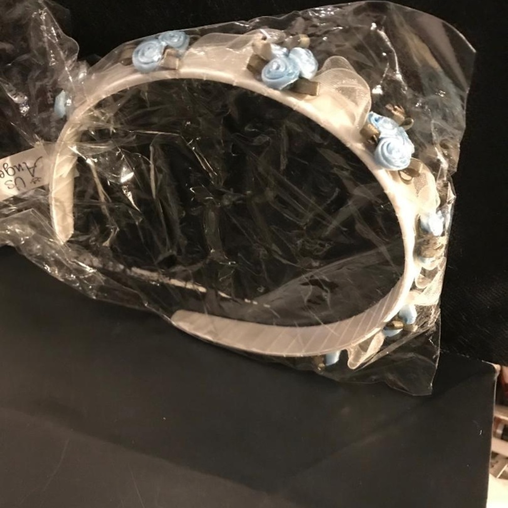 US Angels Flower Girl Headband color blue